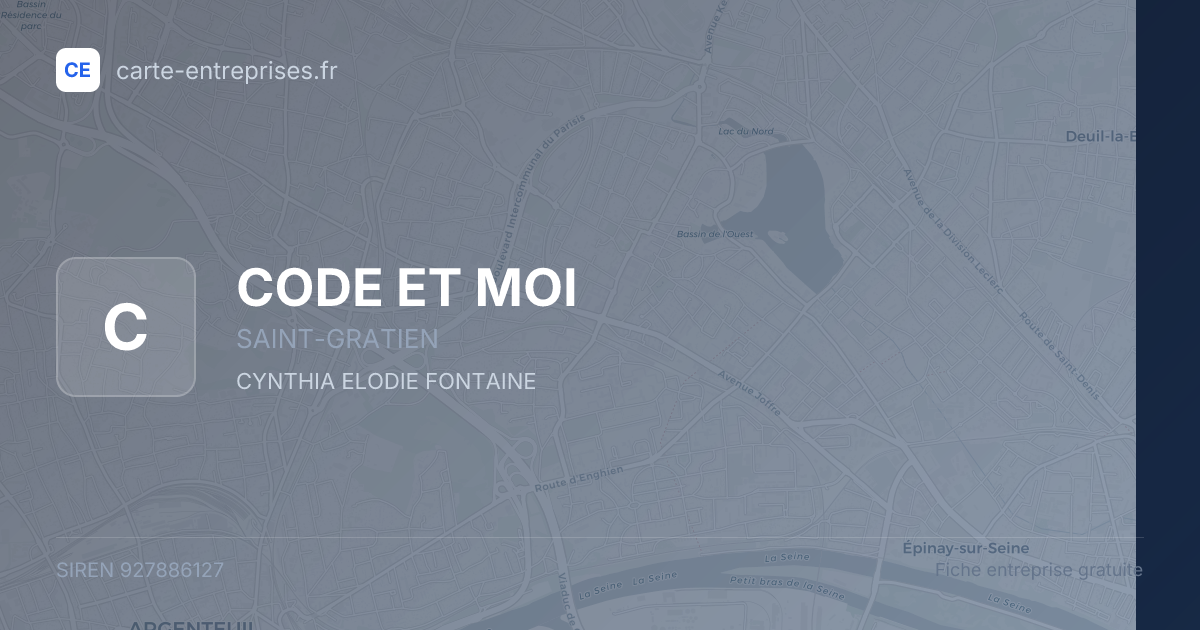 CODE ET MOI — 927886127 — fiche entreprise