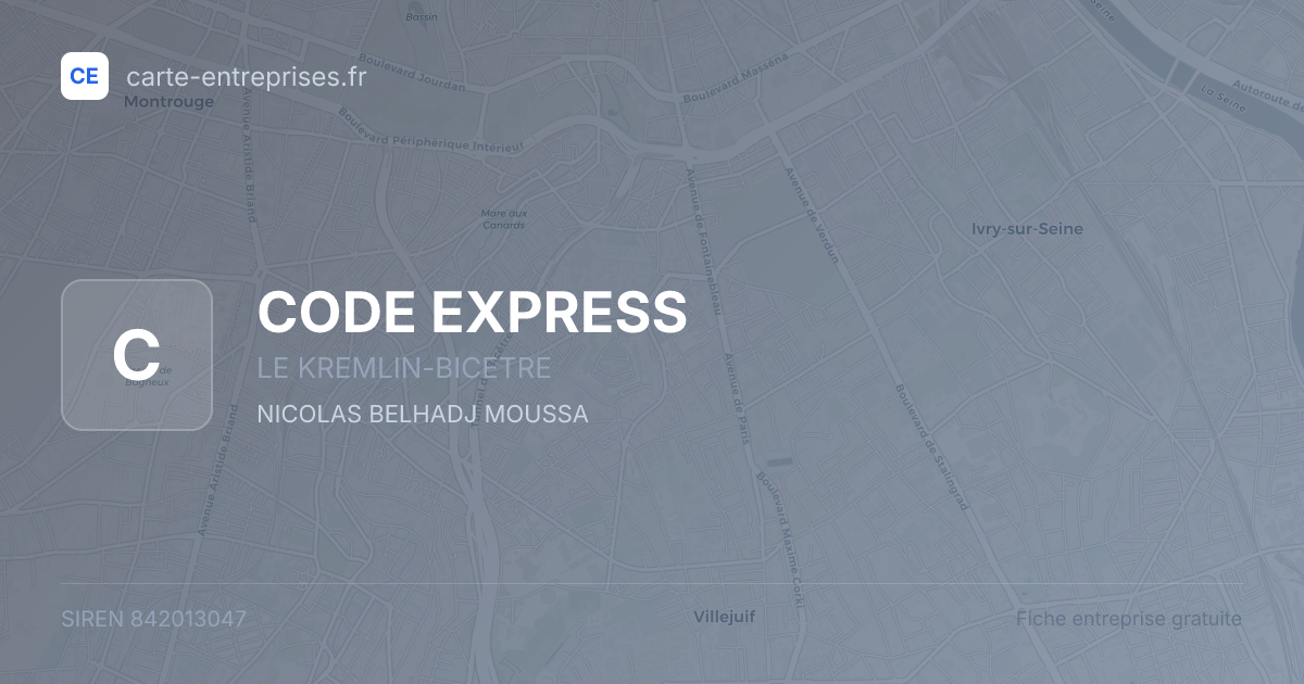 CODE EXPRESS — 842013047 — fiche entreprise