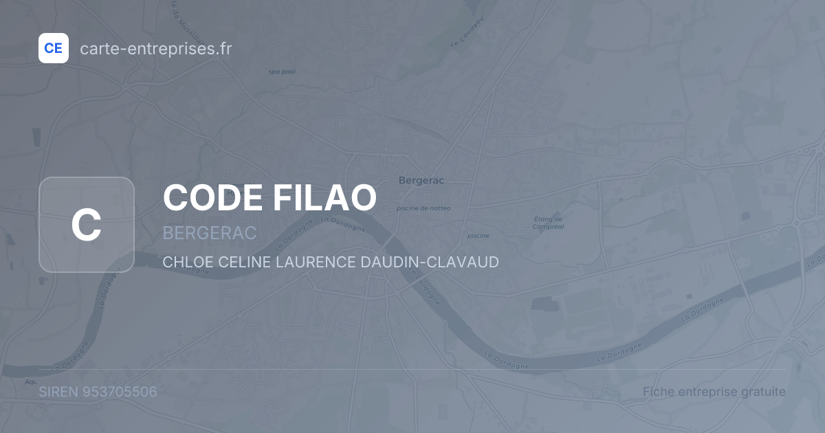 CODE FILAO — 953705506 — fiche entreprise