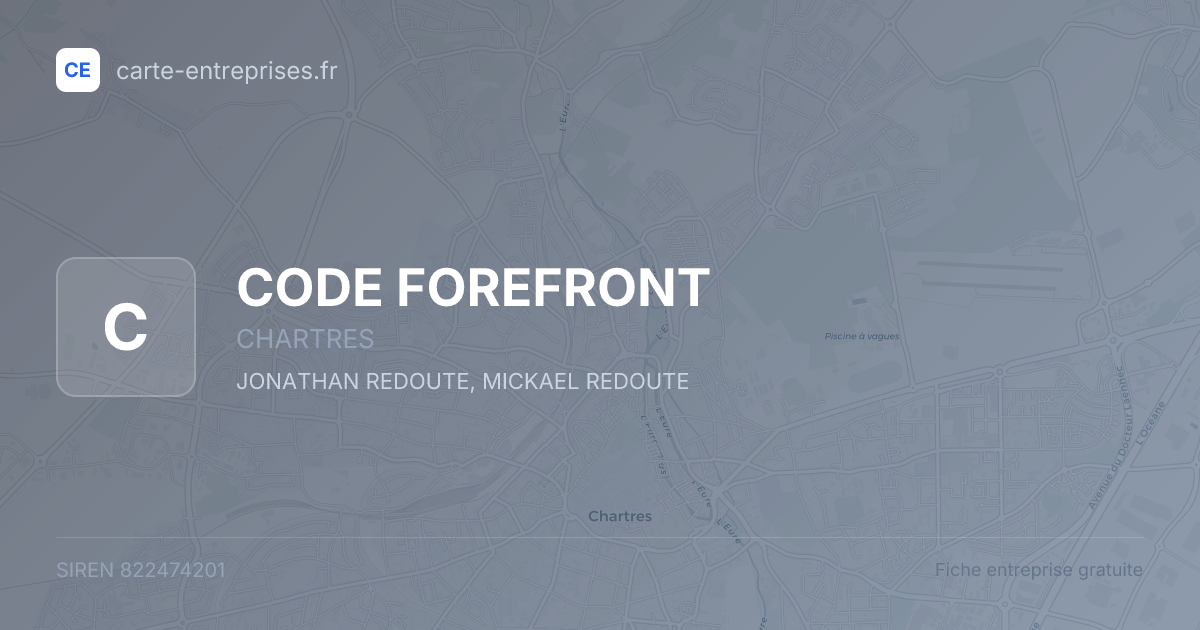 CODE FOREFRONT — 822474201 — fiche entreprise