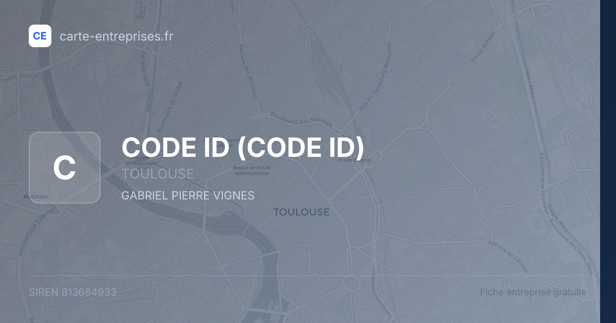 CODE ID — 813684933 — fiche entreprise