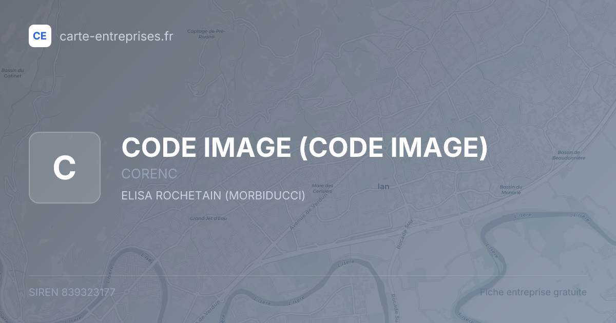 CODE IMAGE — 839323177 — fiche entreprise
