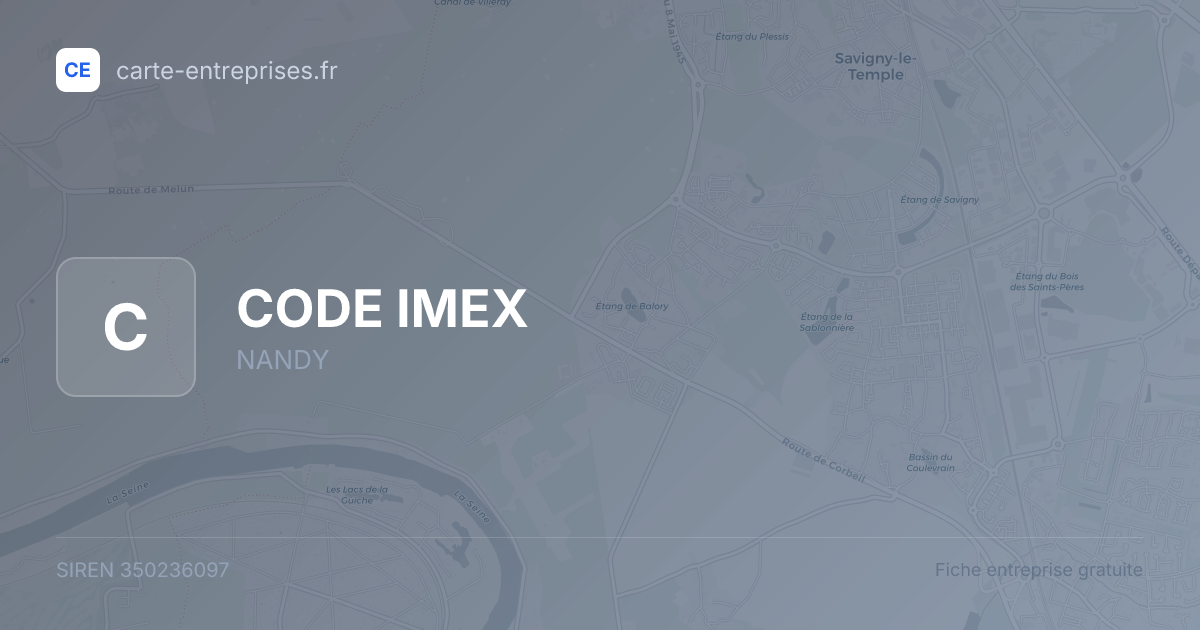 CODE IMEX — 350236097 — fiche entreprise