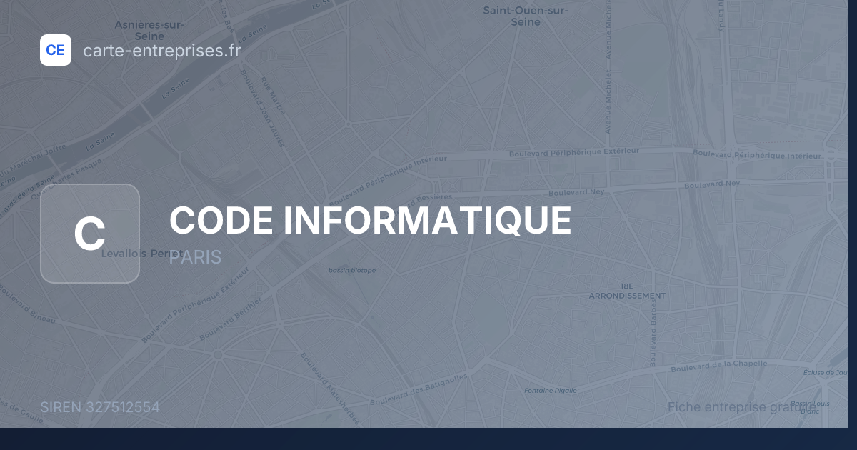 CODE INFORMATIQUE — 327512554 — fiche entreprise