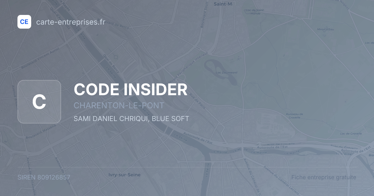 CODE INSIDER — 809126857 — fiche entreprise