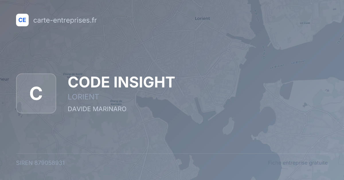 CODE INSIGHT — 879058931 — fiche entreprise