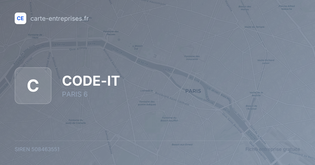 CODE-IT — 508463551 — fiche entreprise