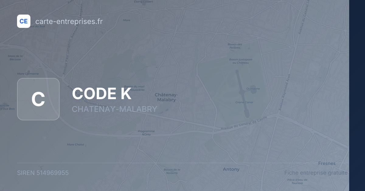 CODE K — 514969955 — fiche entreprise