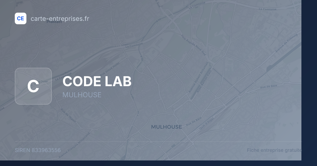 CODE LAB — 833963556 — fiche entreprise