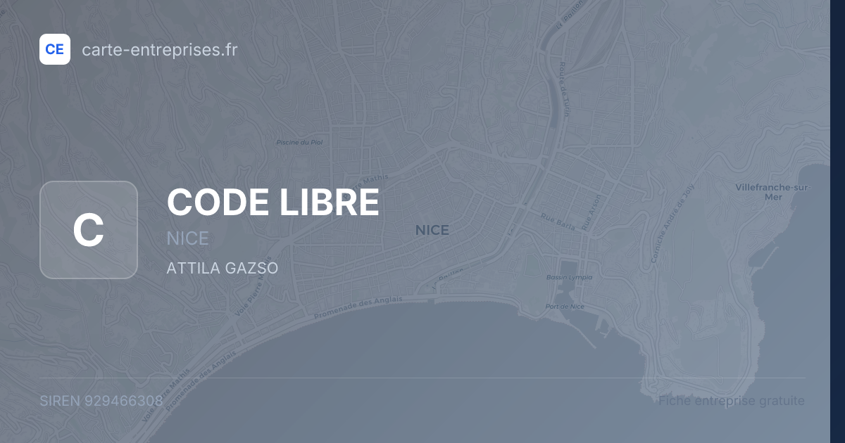 CODE LIBRE — 929466308 — fiche entreprise