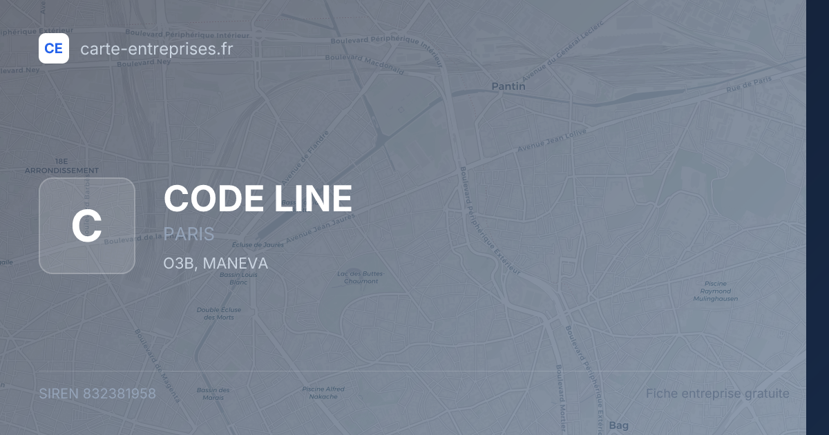 CODE LINE — 832381958 — fiche entreprise