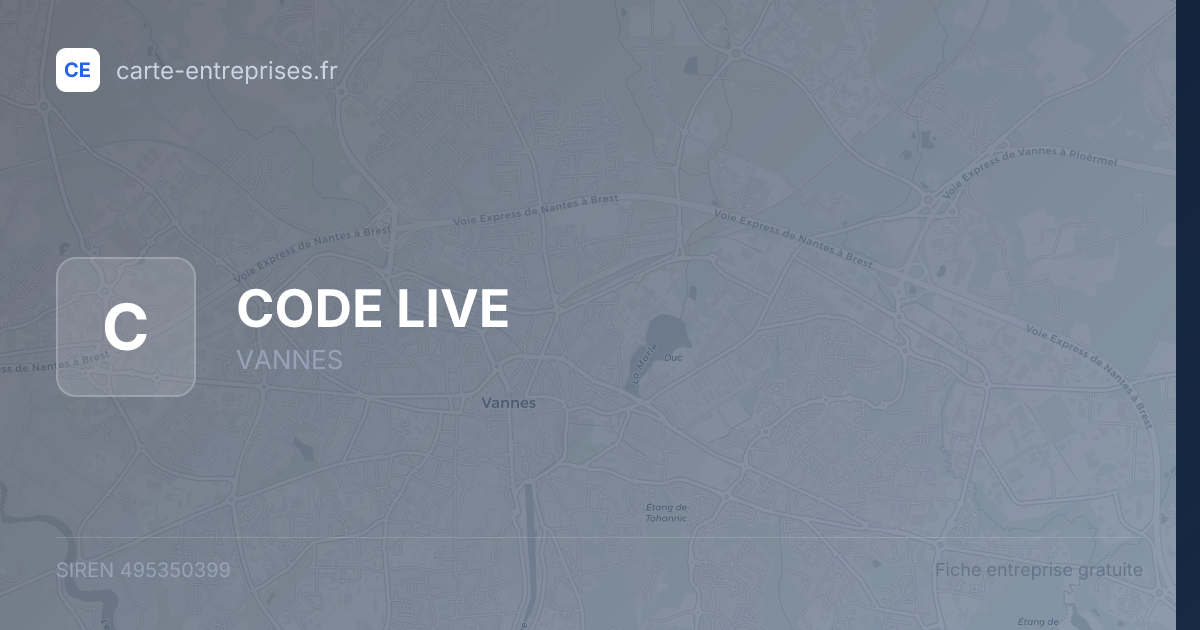 CODE LIVE — 495350399 — fiche entreprise