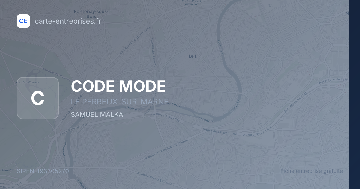 CODE MODE — 493305270 — fiche entreprise