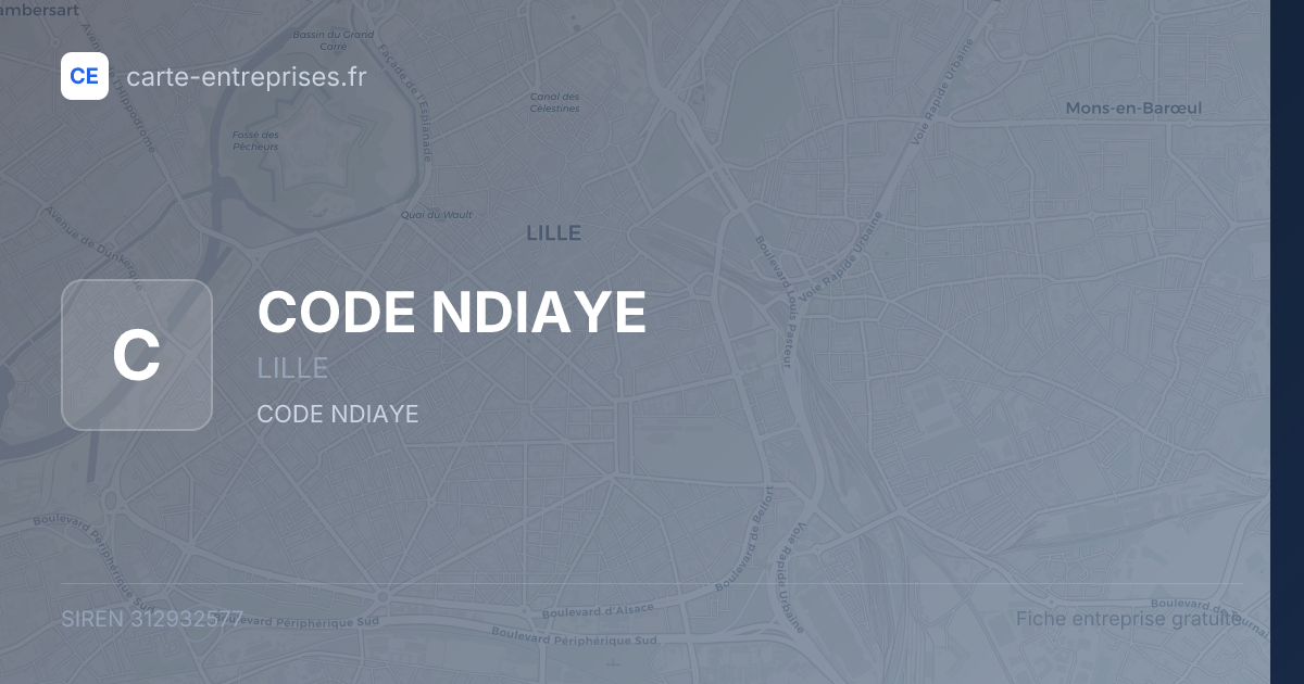 CODE NDIAYE — 312932577 — fiche entreprise