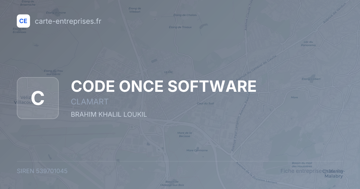 CODE ONCE SOFTWARE — 539701045 — fiche entreprise