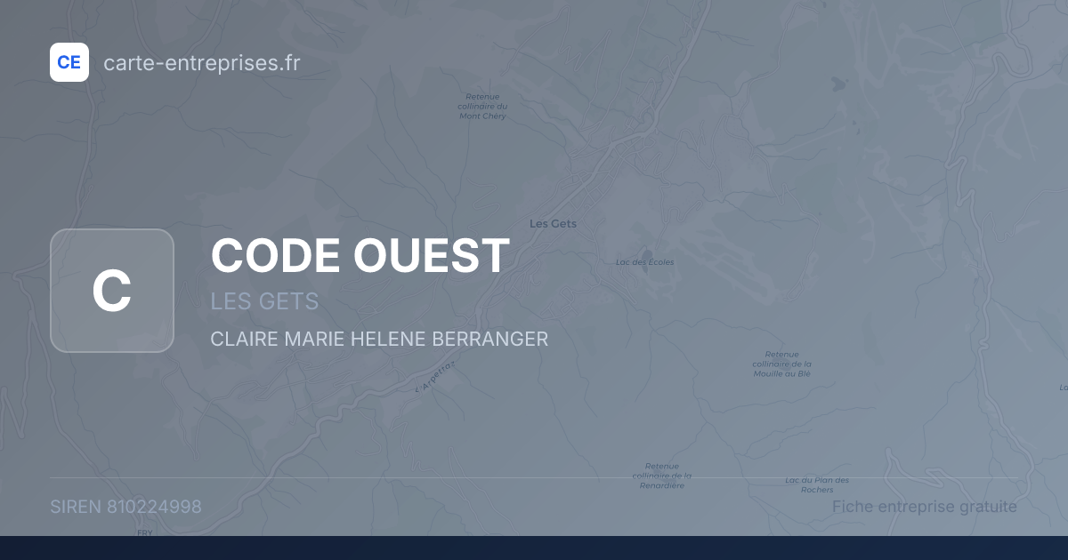 CODE OUEST — 810224998 — fiche entreprise