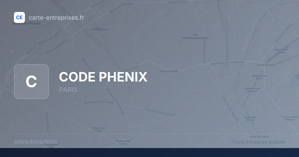 CODE PHENIX — 840879050 — fiche entreprise