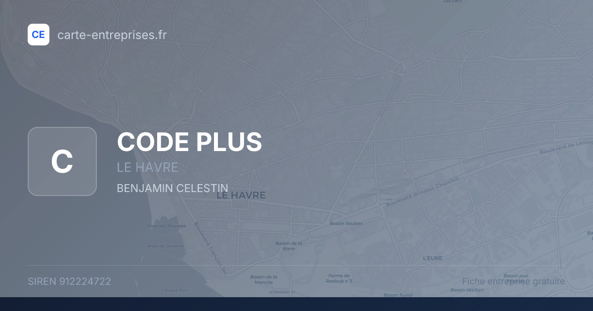 CODE PLUS — 912224722 — fiche entreprise