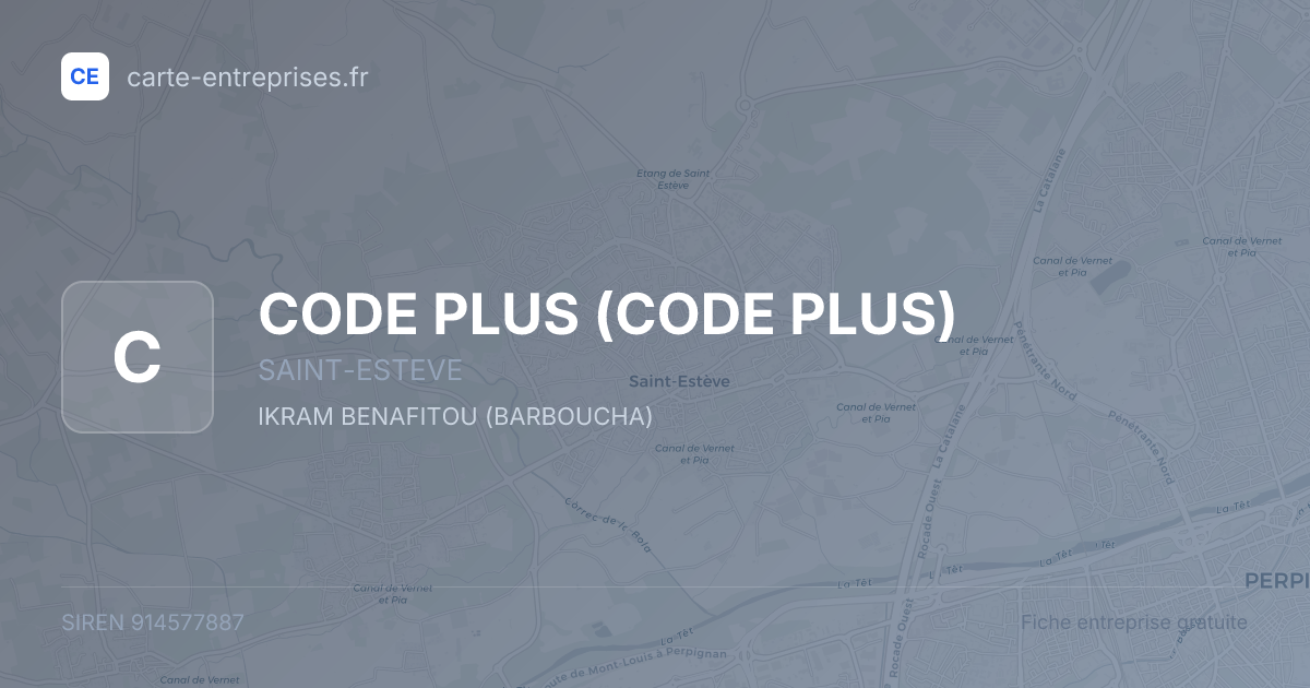 CODE PLUS — 914577887 — fiche entreprise