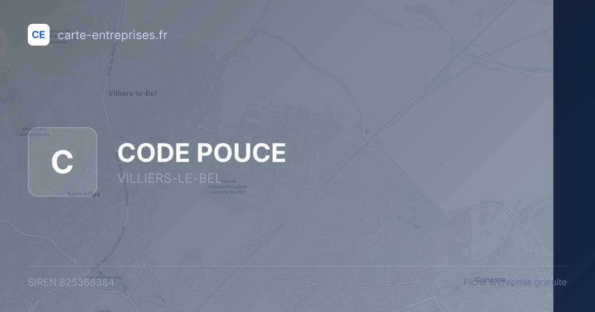 CODE POUCE — 825368384 — fiche entreprise
