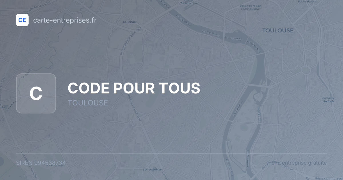 CODE POUR TOUS — 994538734 — fiche entreprise