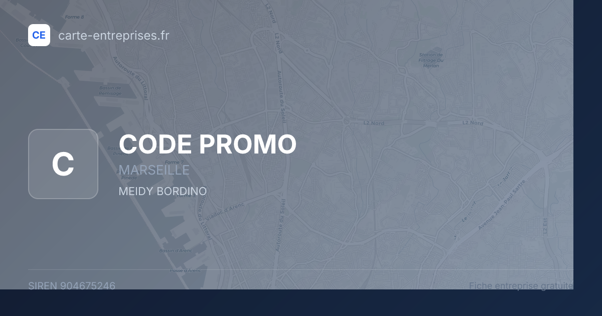 CODE PROMO — 904675246 — fiche entreprise