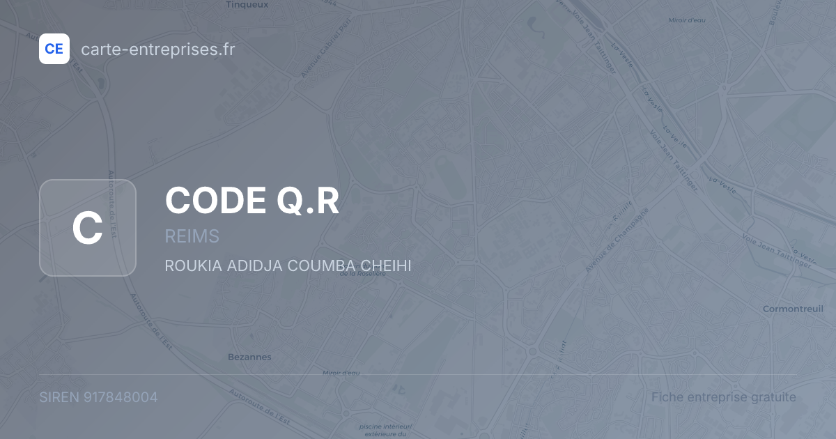 CODE Q.R — 917848004 — fiche entreprise