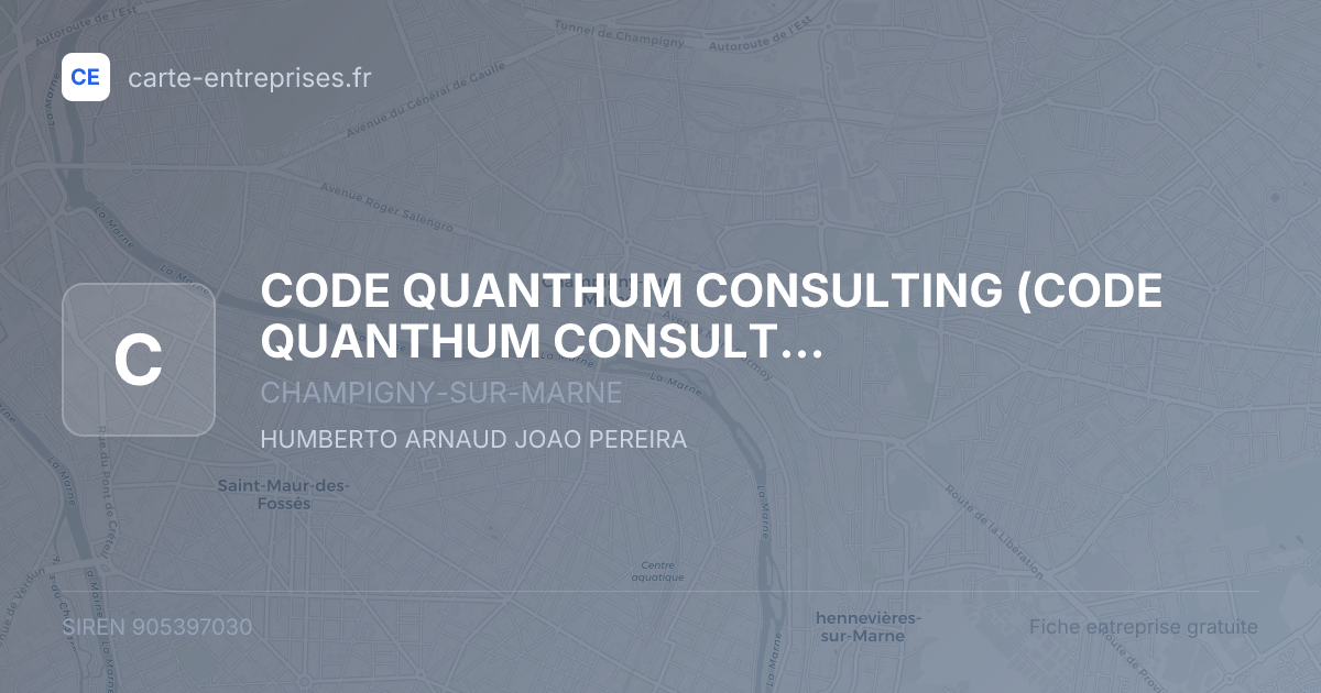 CODE QUANTHUM CONSULTING — 905397030 — fiche entreprise
