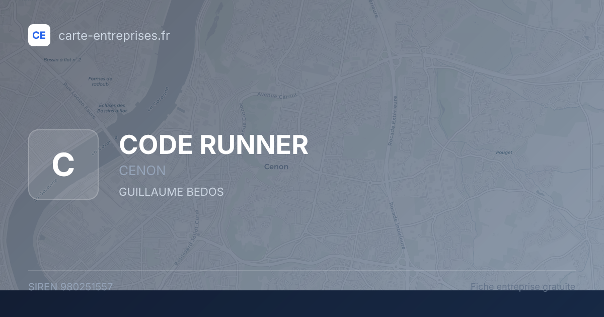 CODE RUNNER — 980251557 — fiche entreprise