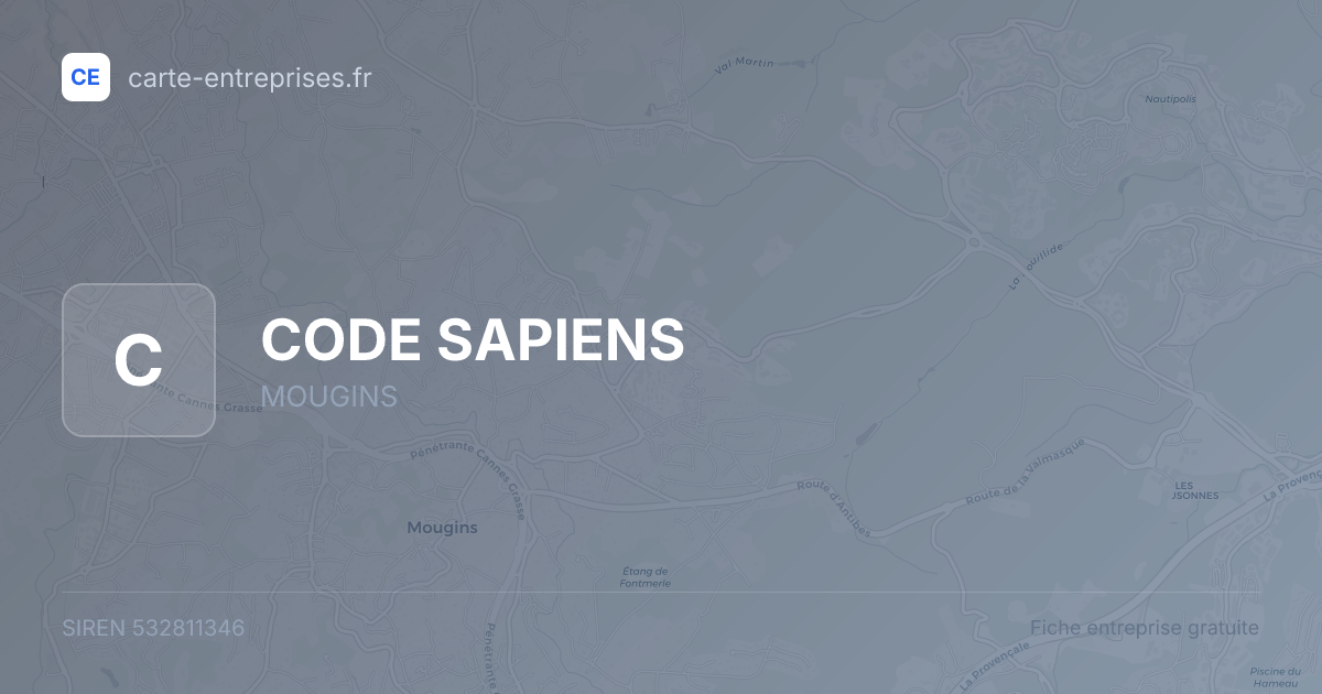 CODE SAPIENS — 532811346 — fiche entreprise