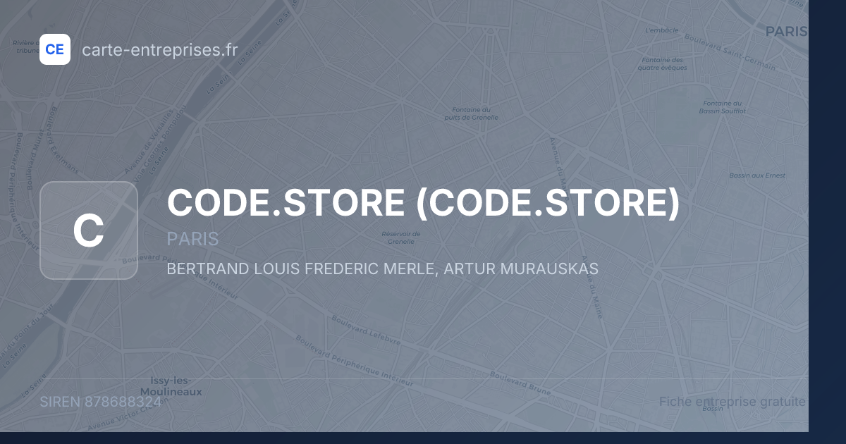 CODE.STORE — 878688324 — fiche entreprise