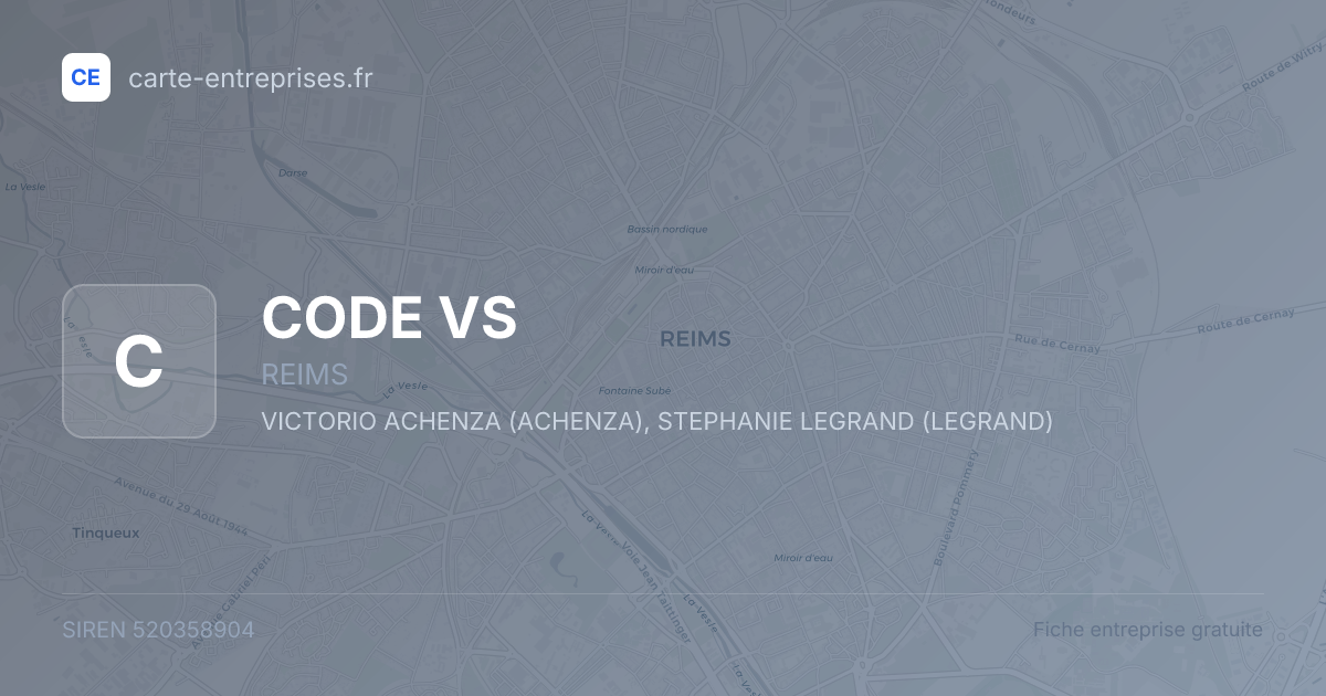 CODE VS — 520358904 — fiche entreprise