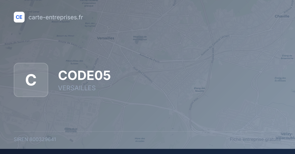 CODE05 — 800329641 — fiche entreprise