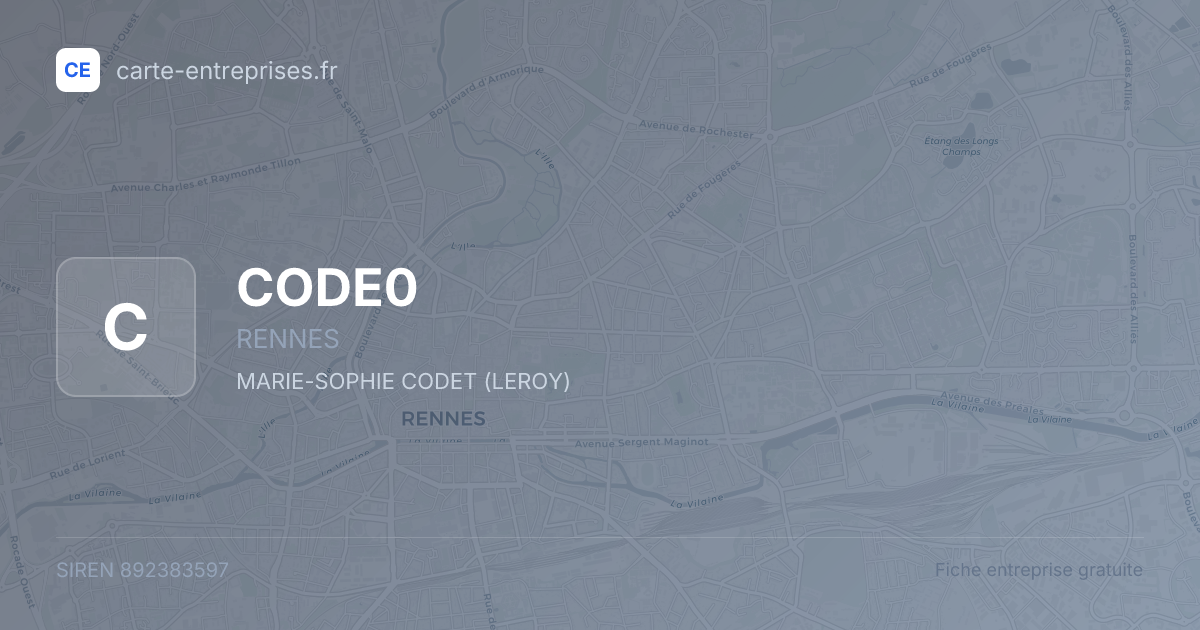 CODE0 — 892383597 — fiche entreprise