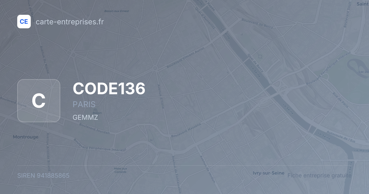 CODE136 — 941885865 — fiche entreprise