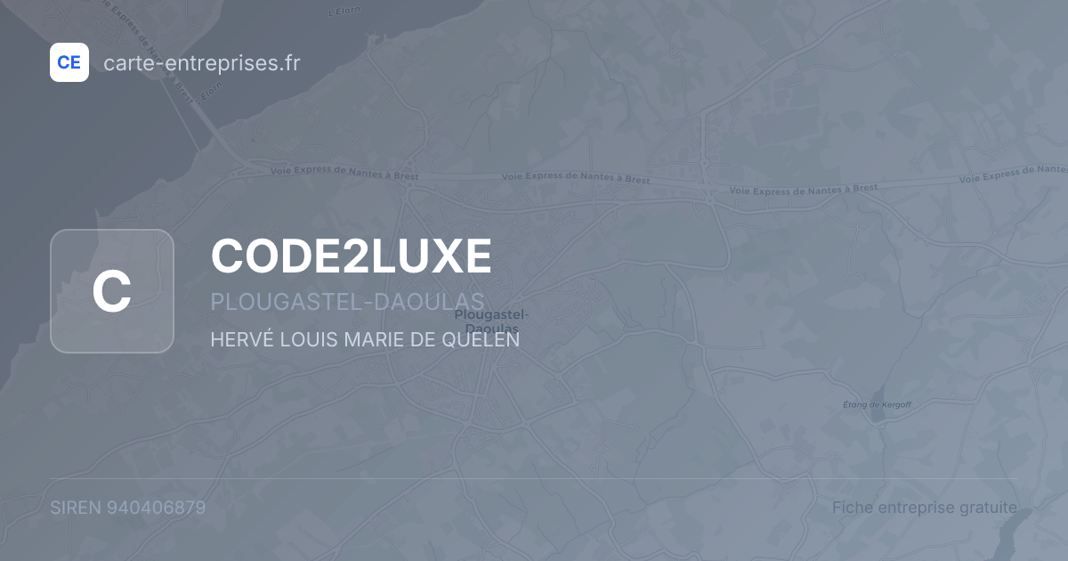 CODE2LUXE — 940406879 — fiche entreprise