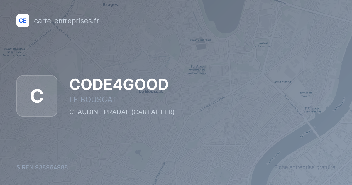 CODE4GOOD — 938964988 — fiche entreprise