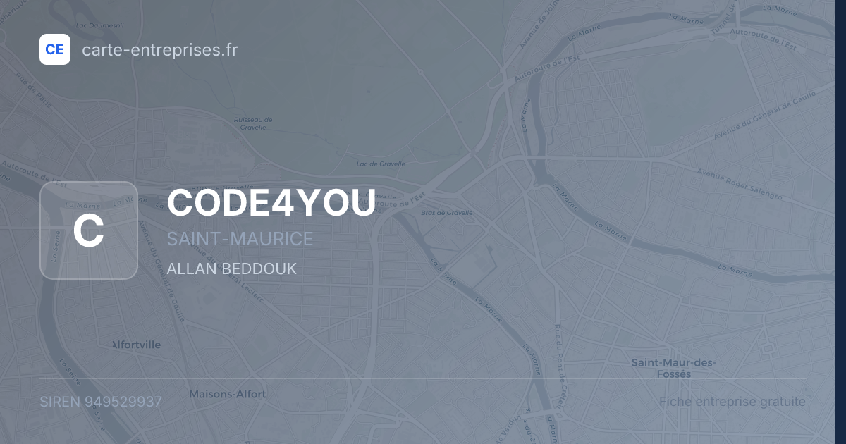 CODE4YOU — 949529937 — fiche entreprise