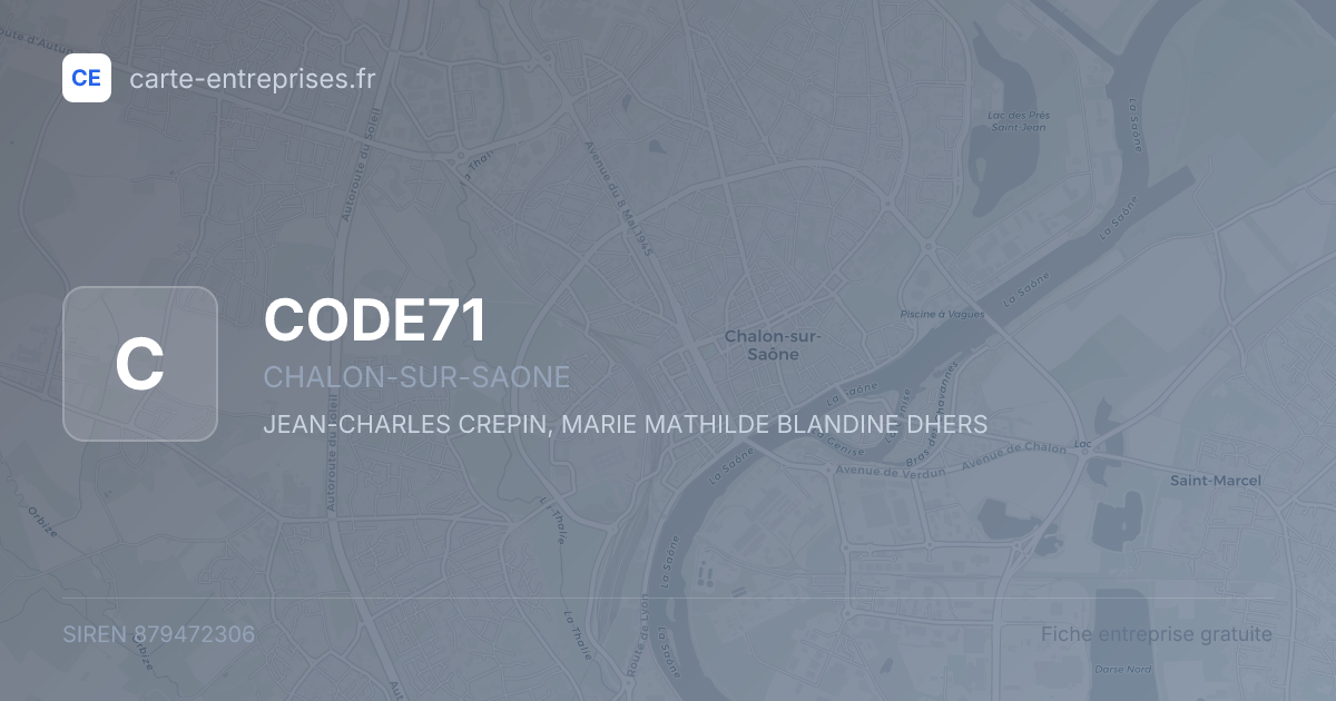 CODE71 — 879472306 — fiche entreprise