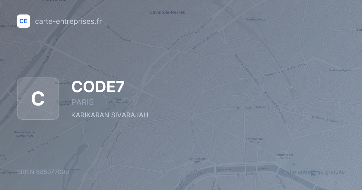 CODE7 — 885077099 — fiche entreprise