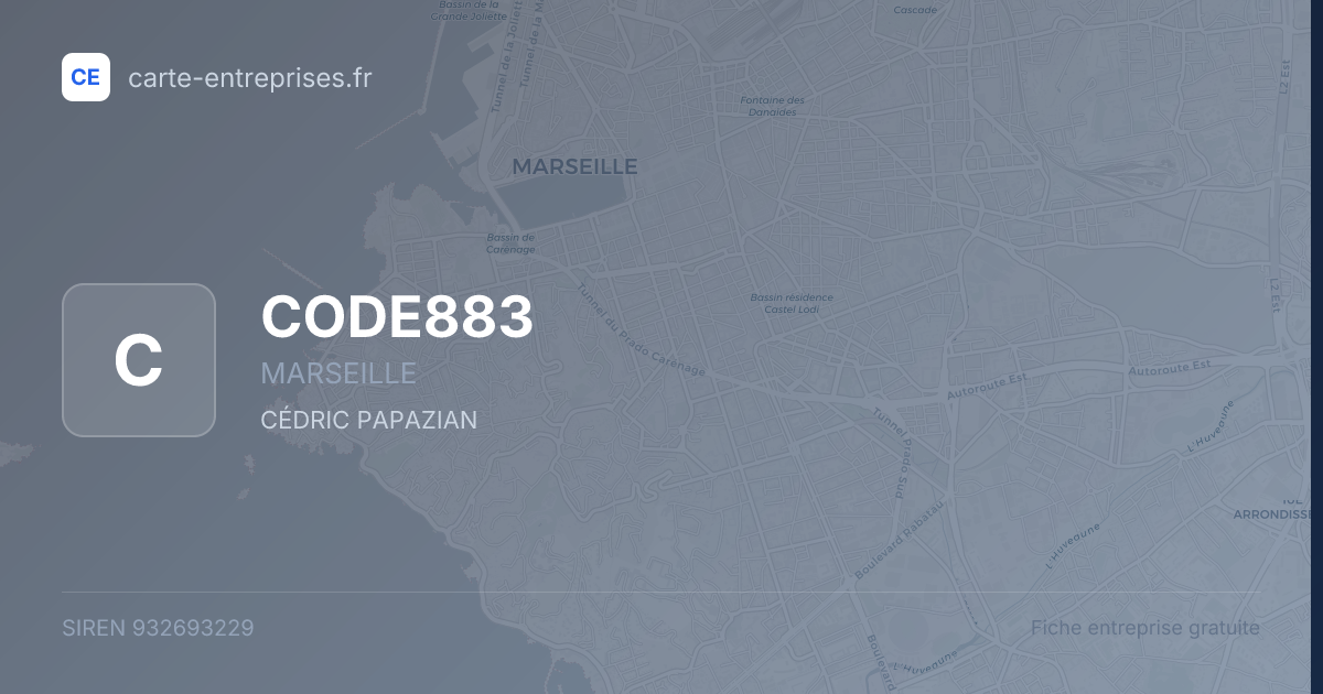 CODE883 — 932693229 — fiche entreprise