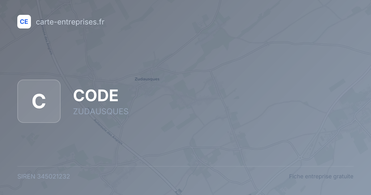 CODE — 345021232 — fiche entreprise