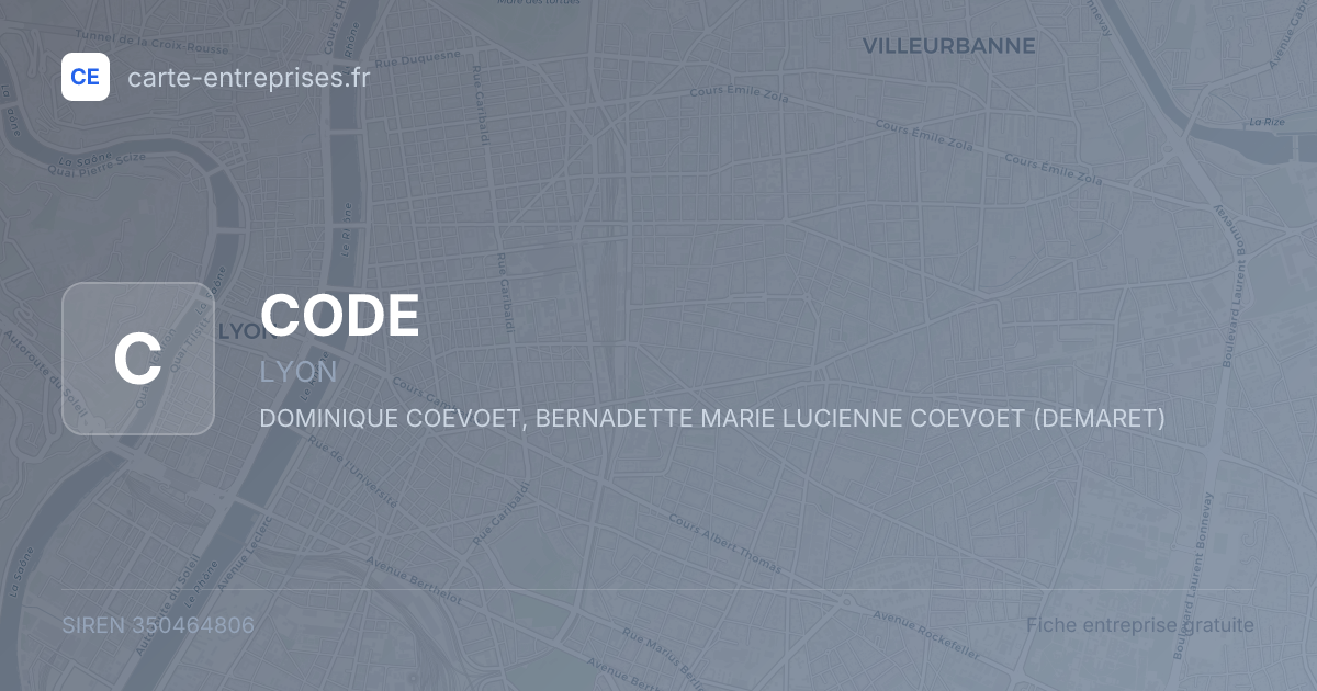 CODE — 350464806 — fiche entreprise