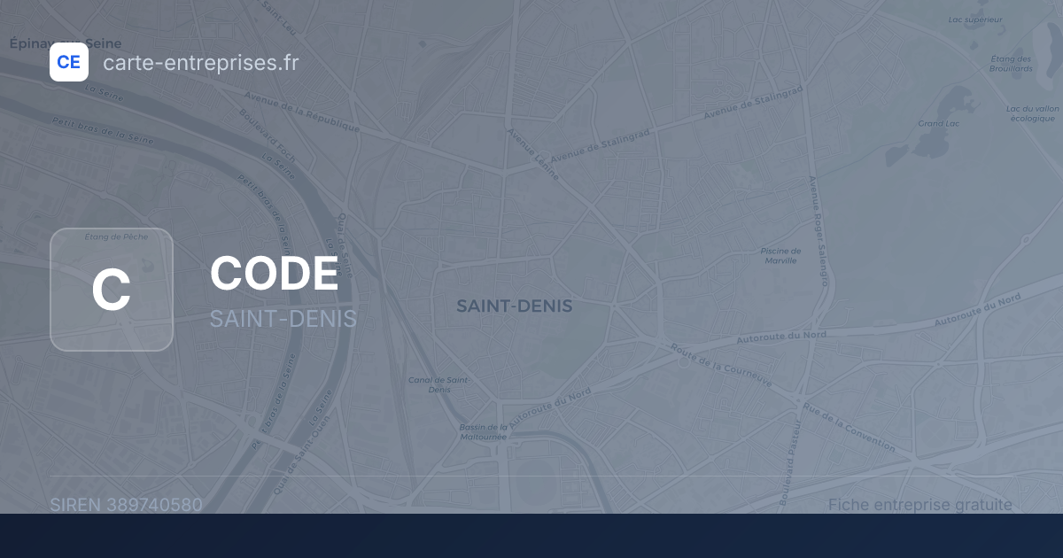CODE — 389740580 — fiche entreprise