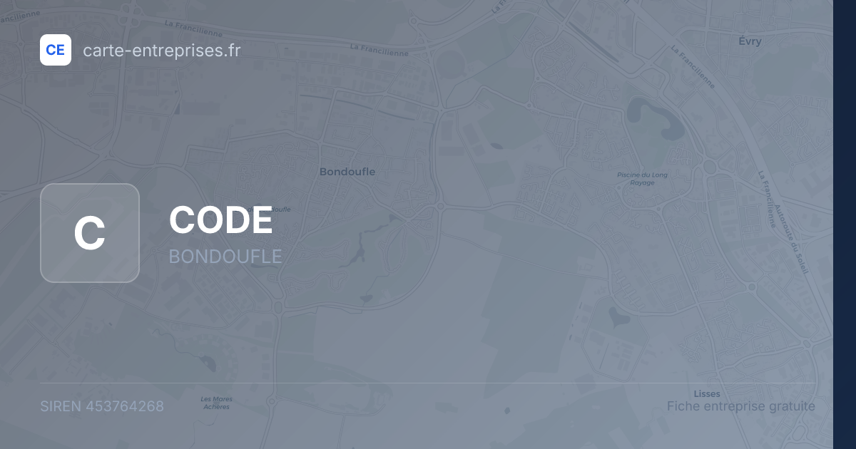 CODE — 453764268 — fiche entreprise