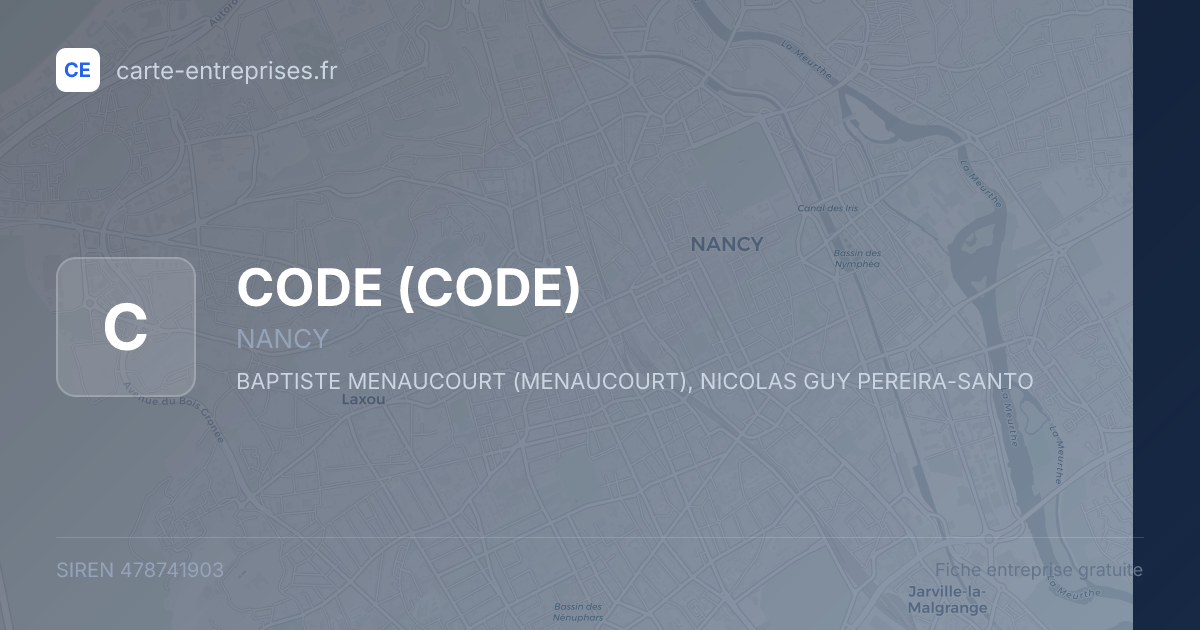 CODE — 478741903 — fiche entreprise