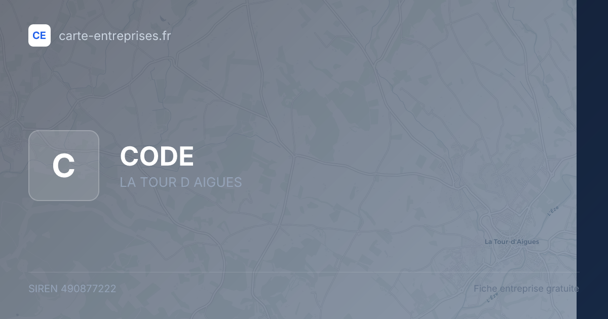 CODE — 490877222 — fiche entreprise