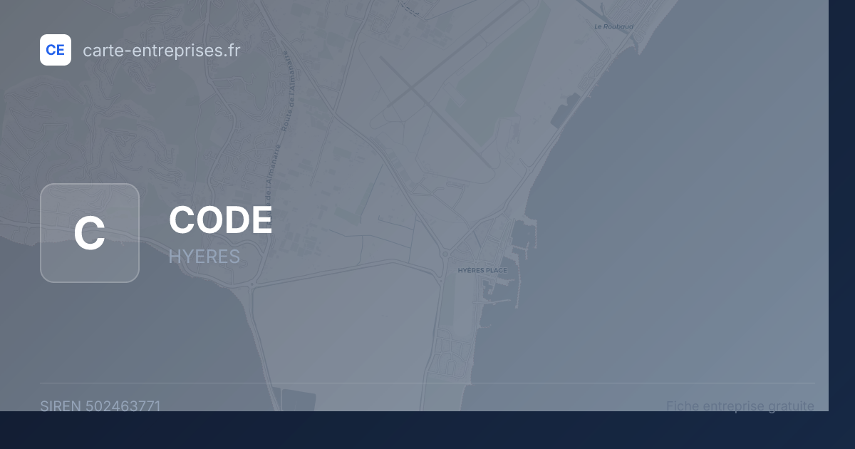 CODE — 502463771 — fiche entreprise