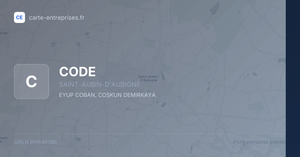 CODE — 891640385 — fiche entreprise