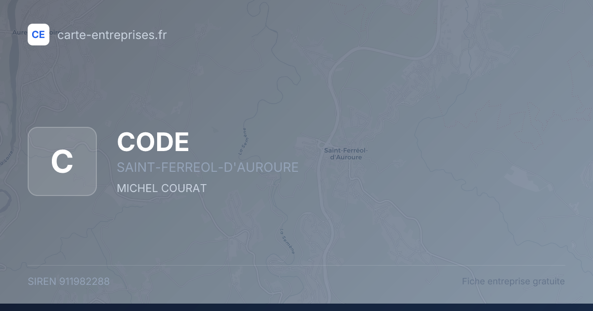 CODE — 911982288 — fiche entreprise